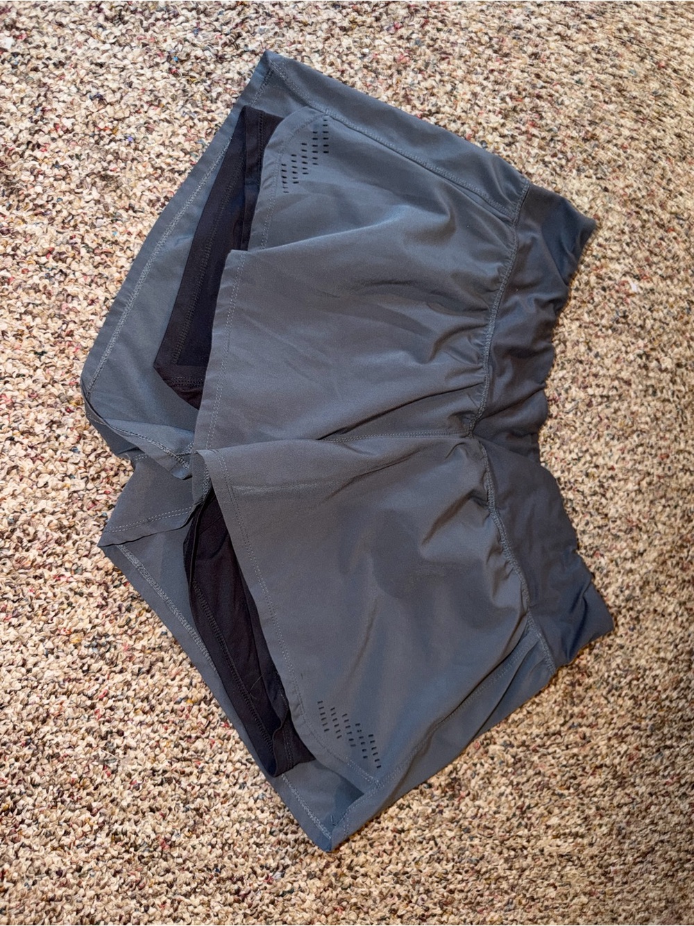 Champion Grey Performance Running Shorts with Inner Liner